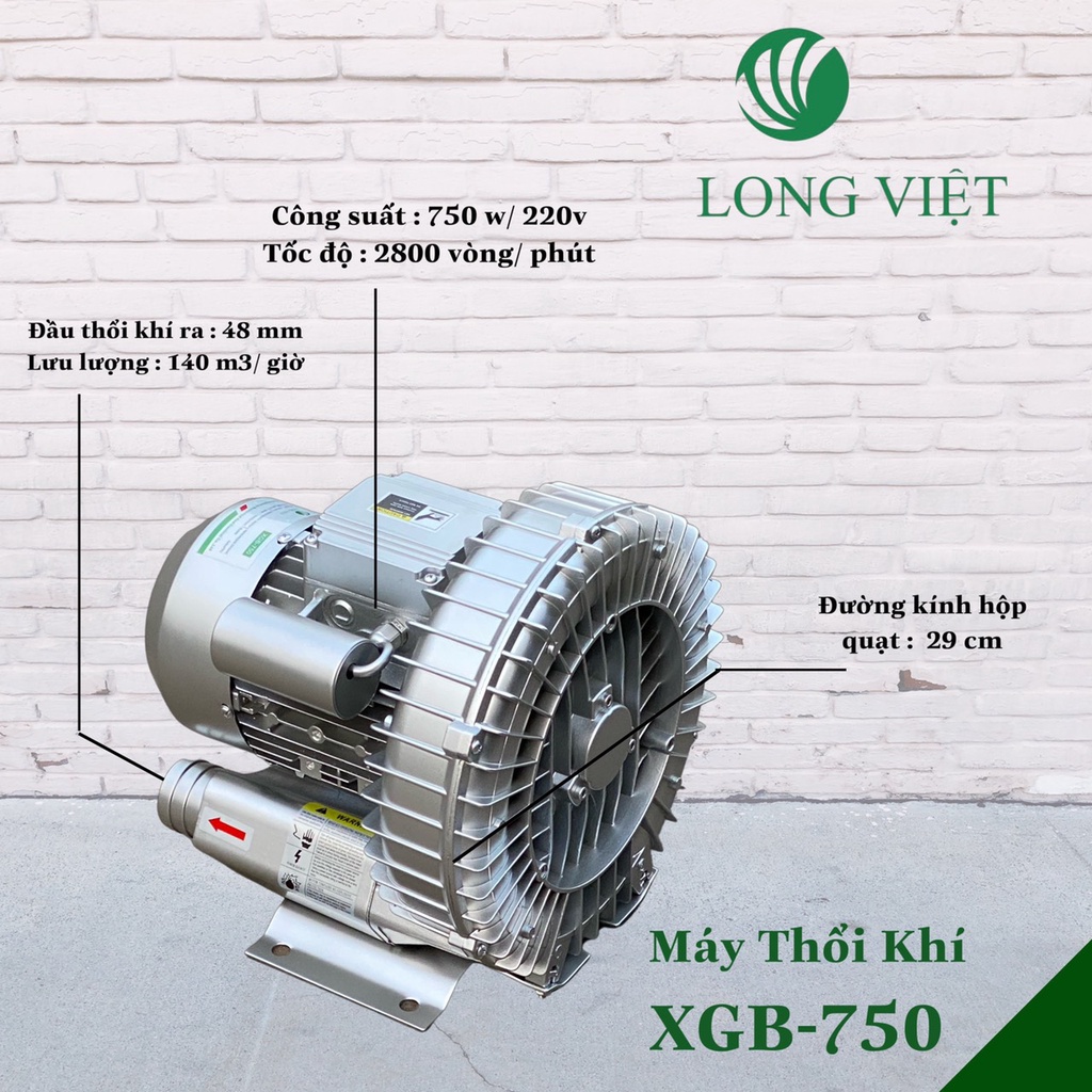 Máy Thổi Khí Con Sò Long Việt XGB-750w-220v