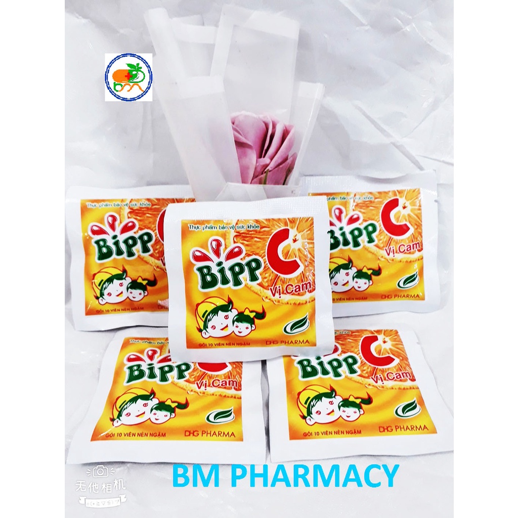 Kẹo ngậm Bipp C, bổ sung Vitamin C, giúp tăng cường đề kháng cho cơ thể