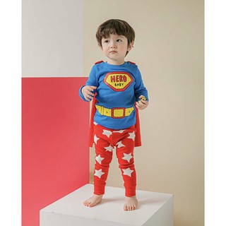 ĐỒ BỘ DÀI TAY CAO CẤP TRẺ EM CỦA HÃNG CORDI-I, CHẤT THUN COTTON ORGANIC, MADE IN KOREA MẪU SIÊU NHÂN HERO BABY