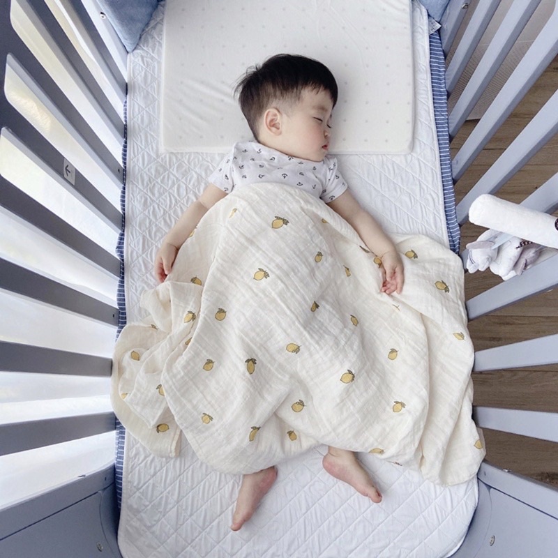 Set Chăn Gối Muslin Sợi Tre- Chăn Gối Xô Cao Cấp - Chăn Hè Thu Cho Bé