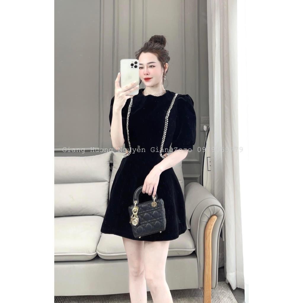 [ 𝐅𝐑𝐄𝐄 𝐒𝐇𝐈𝐏 ] VÁY NHUNG VIỀN NHỮ KHOÉT EO CÁ TÍNH