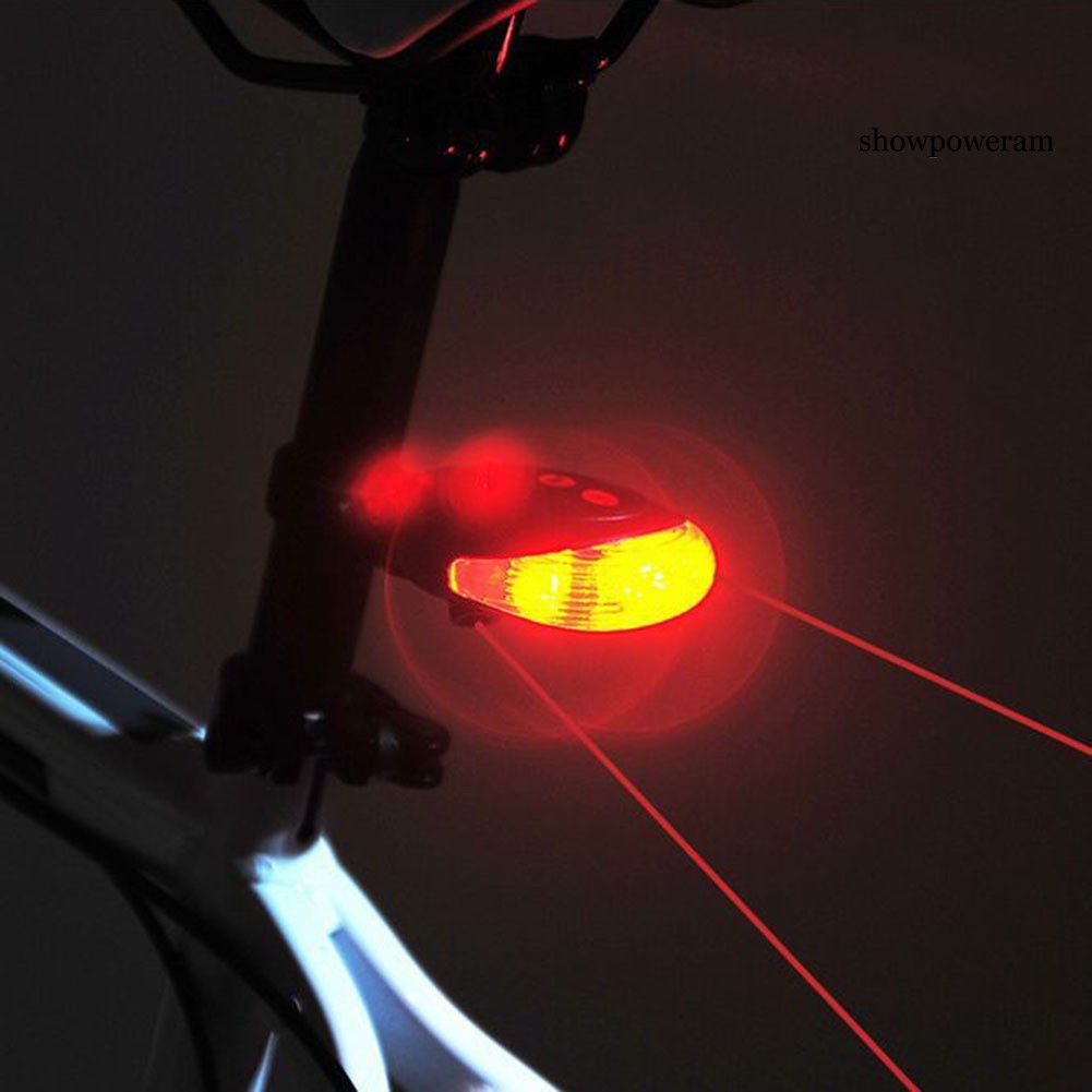 SP Mountain Bicycle Bike Cycle Rear Tail Warning Lamp 5 LED Light Flash Mode