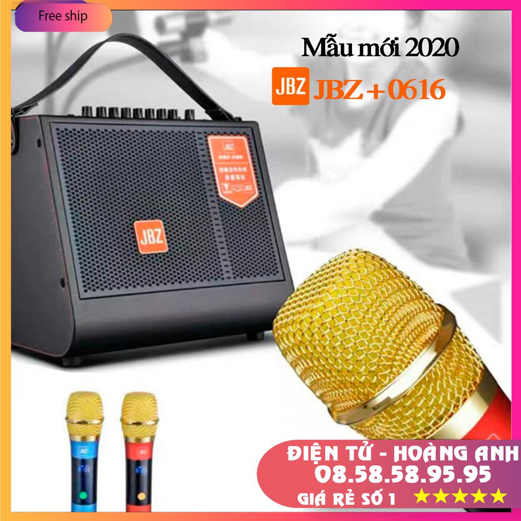 Loa JBZ 0616 / 0815 / 0816 / 0615 &quot;loa kéo mini&quot; tích hợp karaoke livestream thu âm bass trầm cực hay