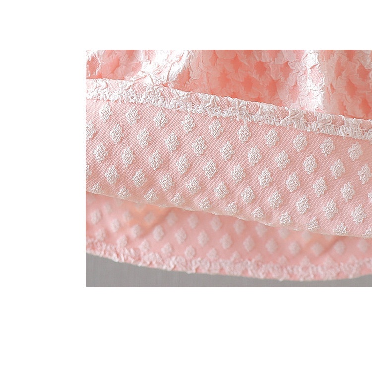 Đầm bé gái tay bồng đính hoa dễ thương hàng QCCC