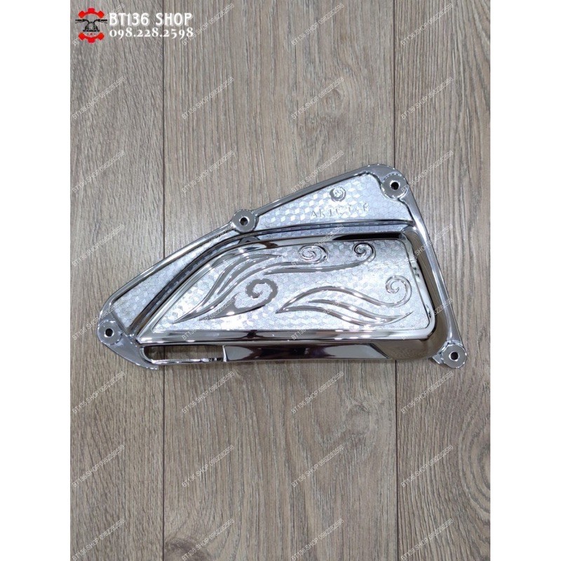 Bộ ốp bảo vệ xe vision 2021, mạ xi crom trắng (Có bán rời)