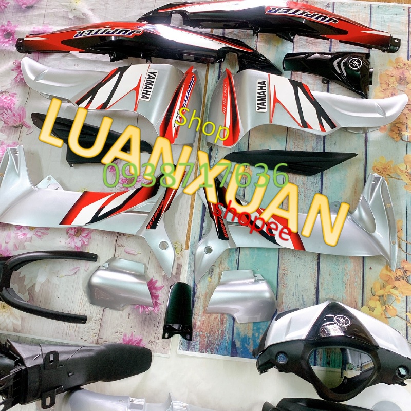 Bộ dàn áo xe JUPITER -bộ yếm xe phù hợp lắp xe JUPITER MX -JUPITER Gravita-nhựa ABS LOẠI ĐẸP