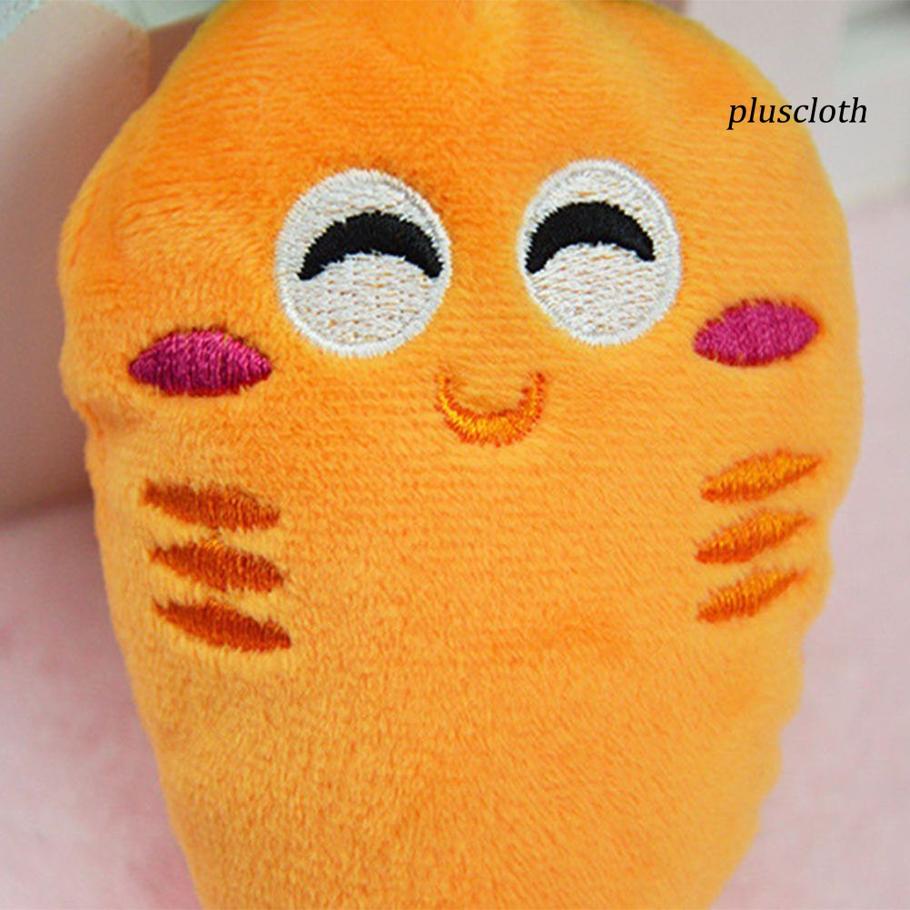 Đồ chơi cà rốt nhồi bông có âm thanh thú vị cho thú cưng