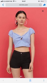 Quần short đùi nữ Hm authentic