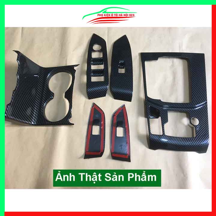 Ốp nội thất cho xe ô tô CX5, CX-5 2017-2022 Cacbon ABS bảo vệ chống trầy xước và làm đẹp xe