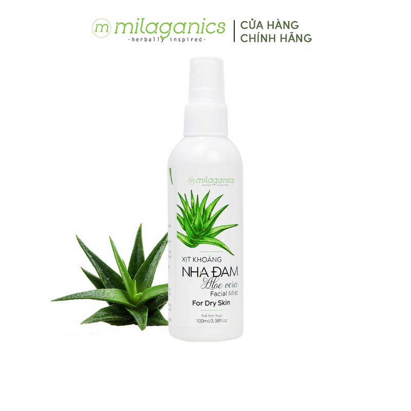 Xịt khoáng thiên nhiên Nha đam MILAGANICS 100ml | BigBuy360 - bigbuy360.vn