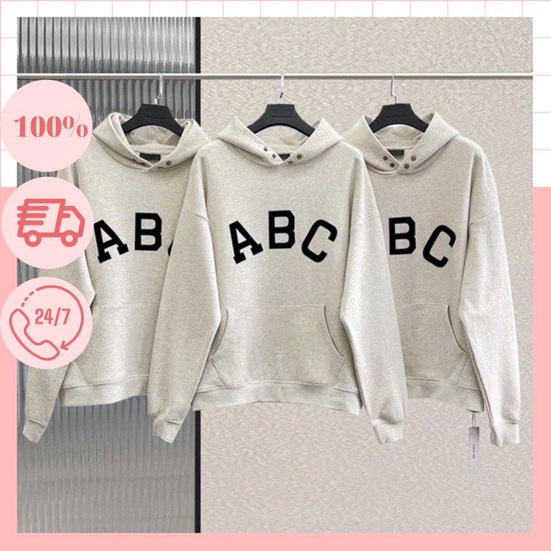 Áo hoodie Fear of god , áo nỉ ABC street wear dáng rộng nam nữ unisex hàng Quảng Châu