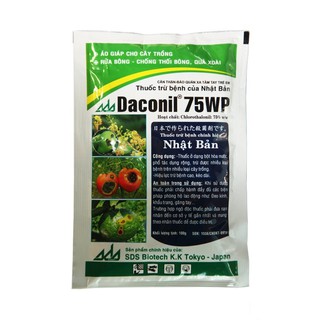 DACONIL 75WP gói 100gr - Thuốc rửa bông chống thối bông thối trái từ Nhật Bản