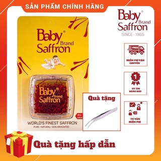 Saffron nhuỵ hoa nghệ tây BABY SAFFRON Ấn Độ chính hãng, hộp 1gr