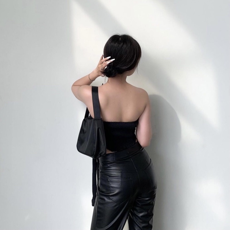 Áo ống sexy kiểu buộc dây nơ nữ áo croptop sexy | BigBuy360 - bigbuy360.vn