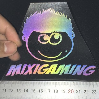 Hình ủi logo độ mixigaming decal phản quang 7 màu