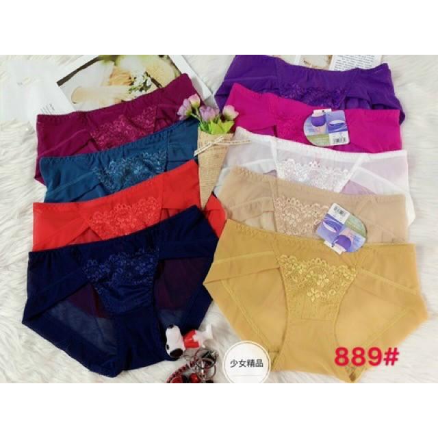 Quần lót voan pha ren cao cấp 889- size 40-60kg