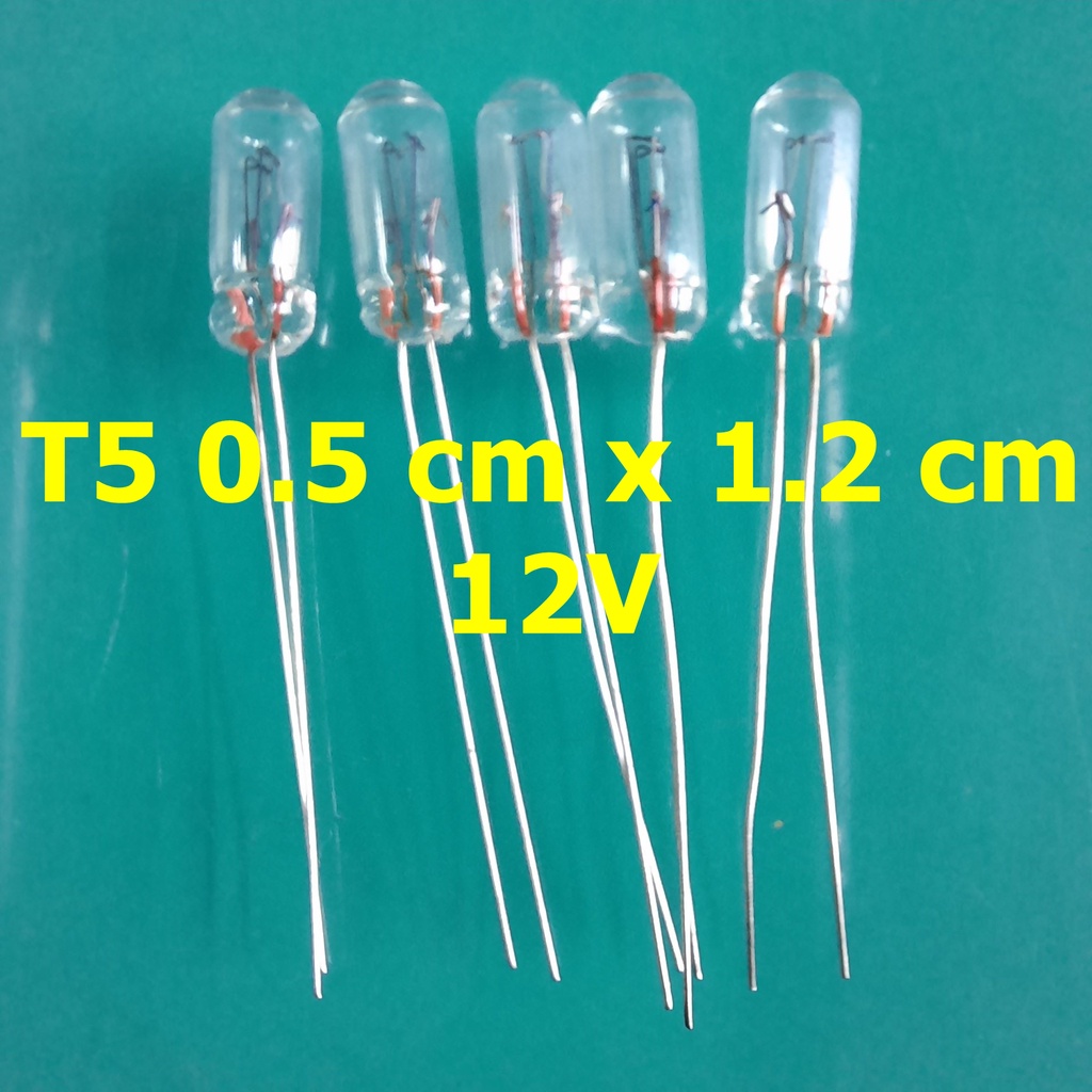 Bộ 5 Bóng Đèn Sợi Đốt Edison 12V, 24V