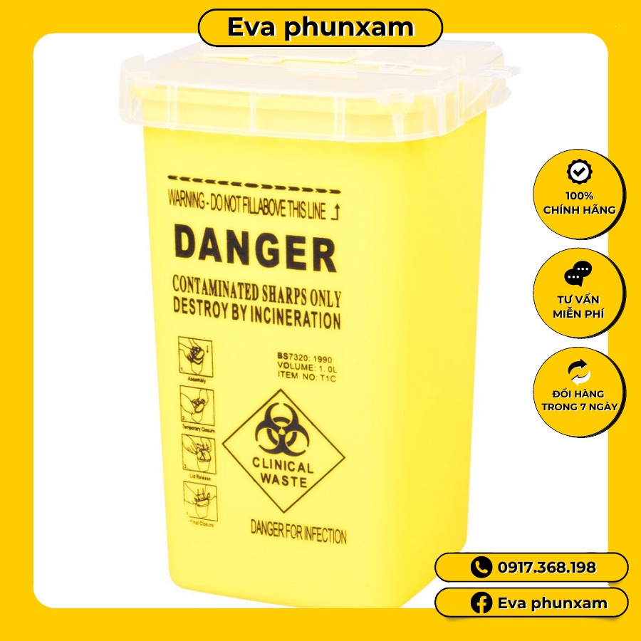 Hộp đựng kim thải trong phun xăm