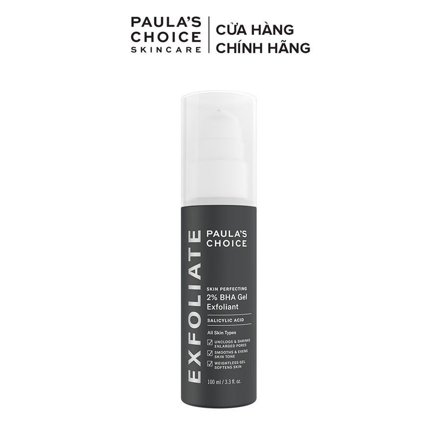 Gel loại bỏ tế bào chết Paula's Choice Skin Perfecting 2% BHA Gel Exfoliant 100ml 2040 [ KÈM QUÀ ]