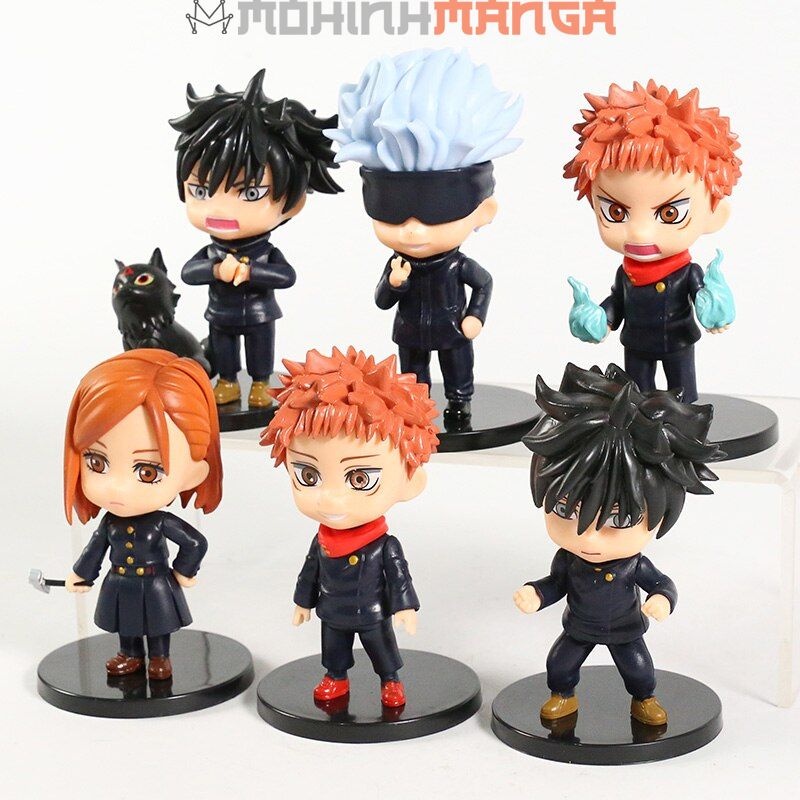 Mô hình Jujutsu Kaisen chibi Chú thuật hồi chiến Kento Nanami Gojo Satoru Itadori Yuji Megumi Nobara Maki Toge Inumaki