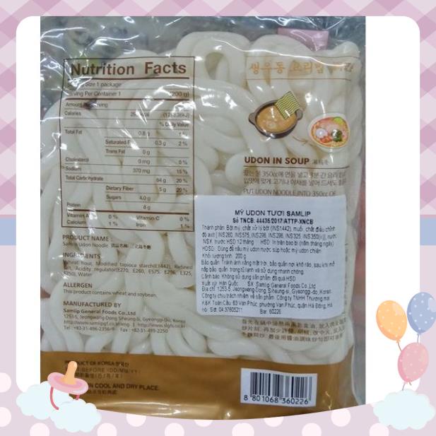MỲ TƯƠI UDON 200g