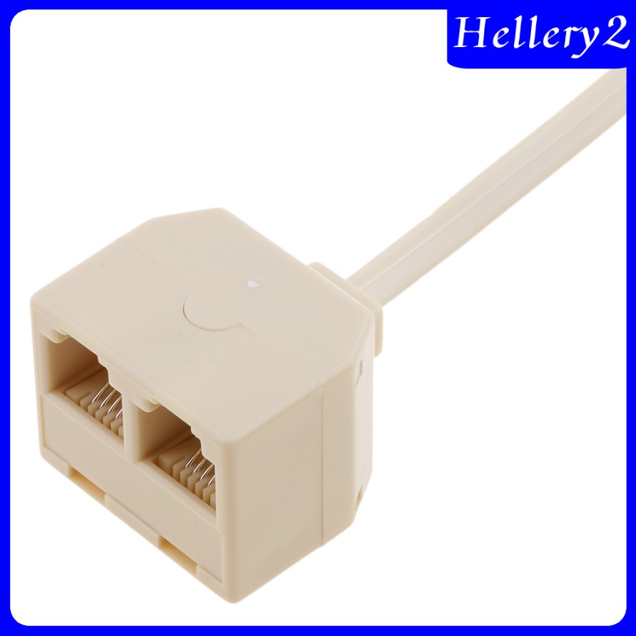 Bộ Chia Rj11 1 Male Sang 2 Female 6p4c Beige