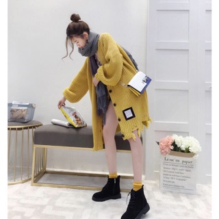 Áo len khoác dài chất dầy đẹp