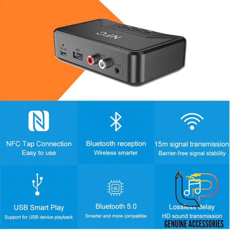 Thiết bị nhận Bluetooth không dây (5.0) BT200 - Bluetooth Reciver 5.0 BT200