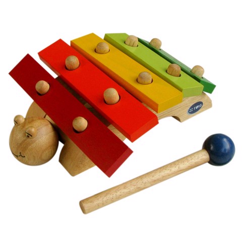 Đồ chơi đàn gỗ xylophone hình rùa cho bé, âm thanh nhẹ nhàng, không chói tai, Winwintoys
