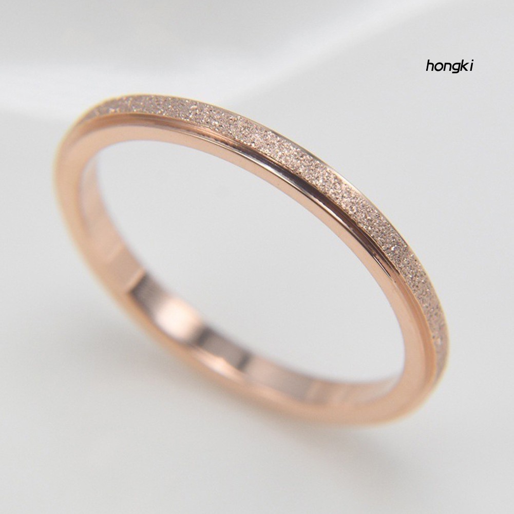 Nhẫn Thép Titan Thiết Kế Đơn Giản Cho Nam Và Nữ