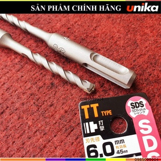 Mũi khoan bê tông chuôi gài sds plus 3.5 - 10x160mm unika mã tt khoan bê tông , đá, tường gạch