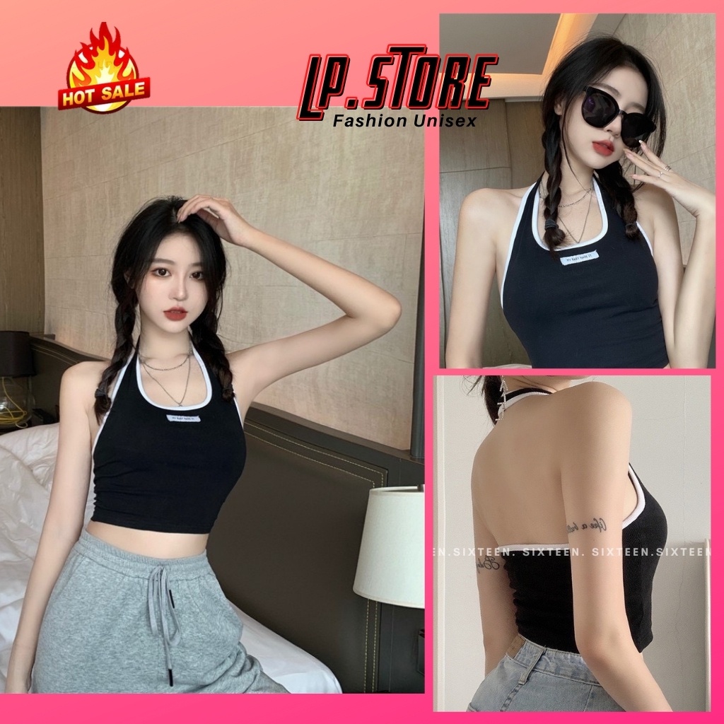 Áo Croptop 2 Dây Hở Lưng - Áo Yếm Ba Lỗ Nữ Croptop Siêu Hot - LP.STORE