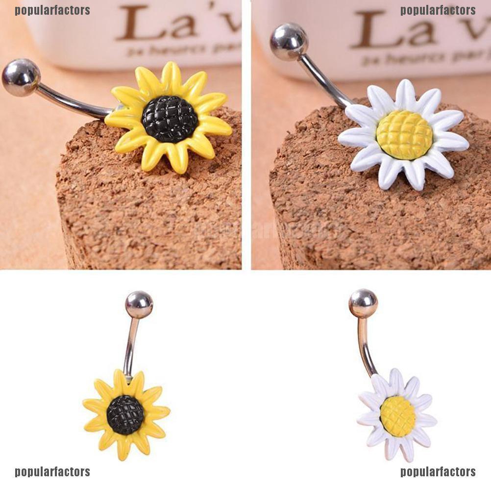Khuyên Rốn Hình Hoa Cúc Thời Trang Xinh Xắn