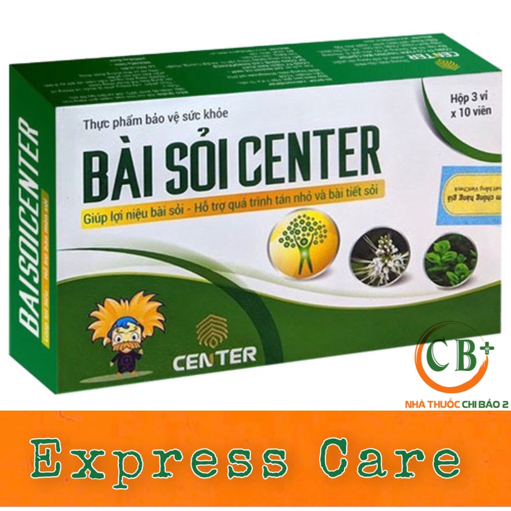 ✅ [CHÍNH HÃNG Bài sỏi center – Hỗ trợ lợi tiểu, bài tiết sỏi thận, sỏi tiết niệu, sỏi mật (Hộp 30 viên).