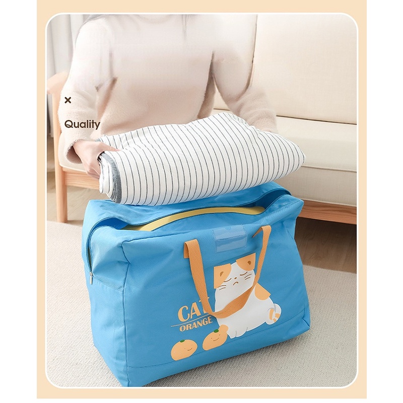 Túi Đựng Quần Áo Di Động Họa Tiết Hoạt Hình Chống Thấm Nước Và Ẩm Mốc Tiện Dụng
