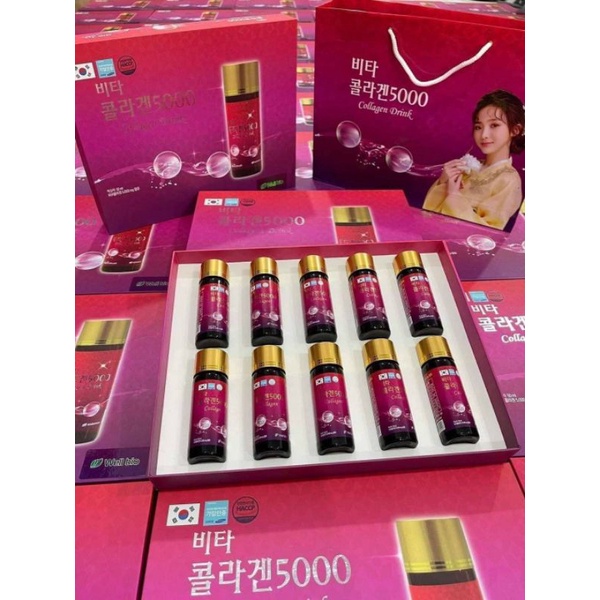 Nước uống Colagen Drink 5000 Hàn Quốc(hộp 10 chai)