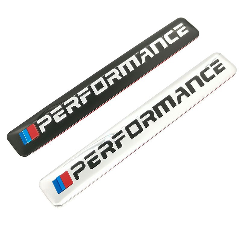 Bộ 2 Tem Nhôm PERFORMANCE trang trí xe máy,xe hơ BMW