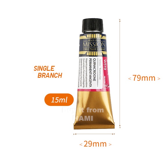 Màu Mijello GOLD MISSION tuýp lẻ bảng SERIES C (15ml)