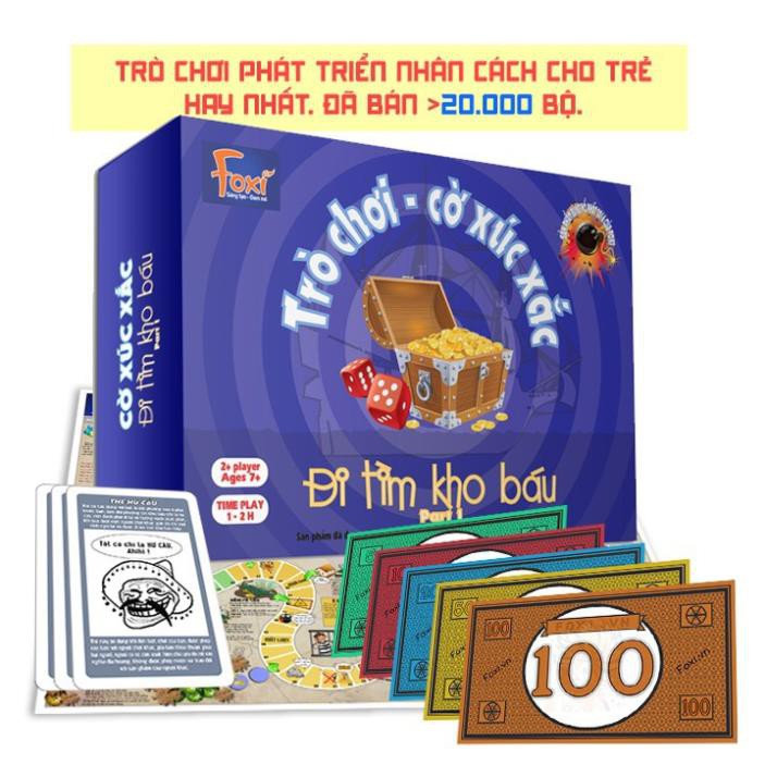 [SALE MÙA DỊCH] Board game-Escape From Zombie-đi tìm kho báu Foxi-đồ chơi trẻ em-giải trí vừa chơi học và nhiều giá trị.