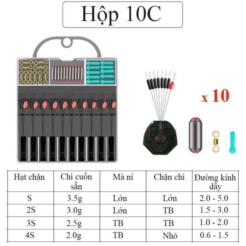 Hộp Phụ Kiện Câu Cá Phụ Kiện Dây Trục Câu Đài Câu Đơn HPK11 Đồ câu 688