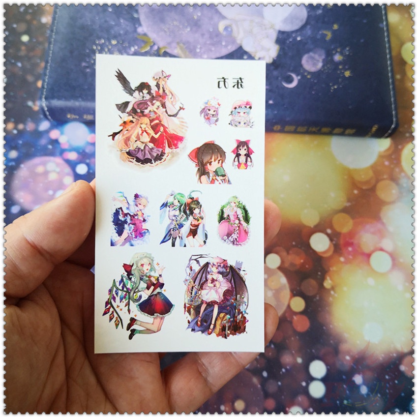 ❣️ 1 Tấm Hình Xăm Dán Chủ Đề Phim Hoạt Hình touhou project series 01 ❣️ Hình Xăm Dán Tay Chân Chống Nước Quyến Rũ