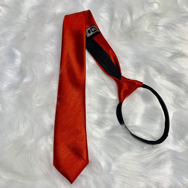 Cà vạt nam bản nhỏ Hàn quốc dây kéo thắt sẵn phi bóng mẫu mớiPKTCDMN