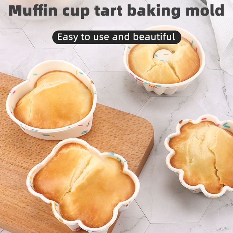 Khuôn Silicone Làm Bánh Cupcake / Muffin Màu Kẹo Diy