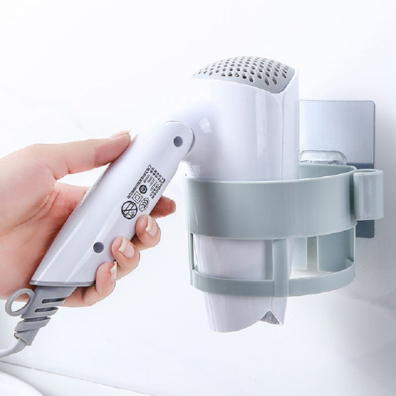Giá để máy sấy tóc gắn tường tự dính đa năng chất lượng cao dùng trong phòng tắm