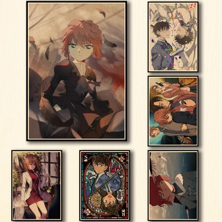 Set 24 Sticker Dán Tường Hình Thám Tử Conan Trang Trí Quán Cà Phê