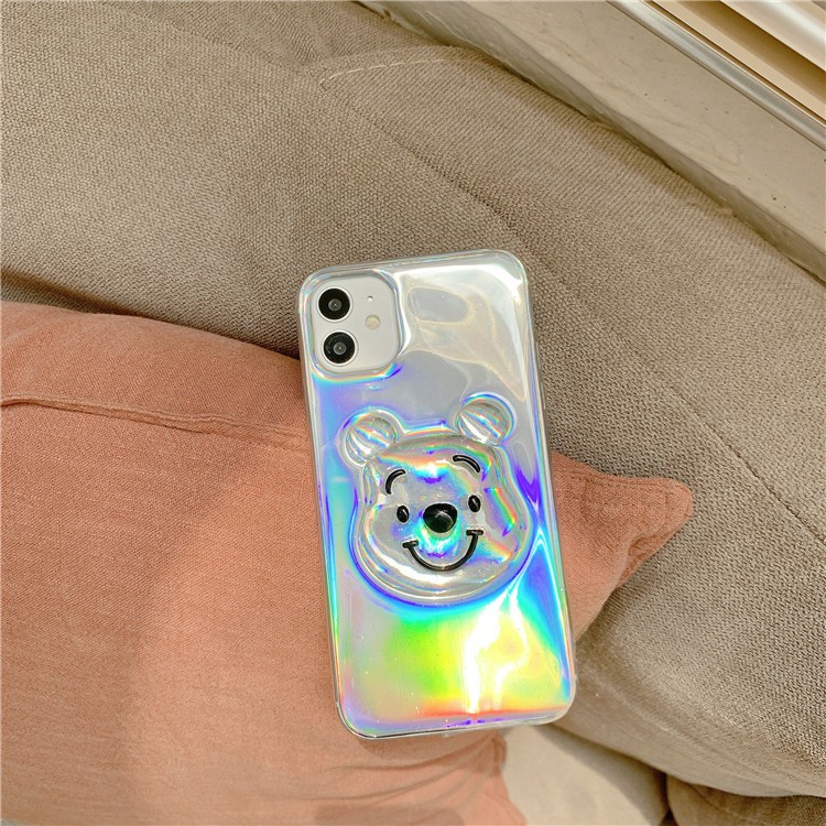 Ốp lưng iphone Auto Gấu Nổi 3D 12 pro max,12,12 pro,11 pro max,11 pro,7 plus,7,xs max,8g,