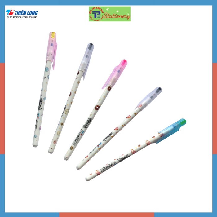 Bút Bi Nến Điểm 10 Thiên Long TP08 với thân bút in hình cute ngộ nghĩnh- hàng chính hãng Thiên Long