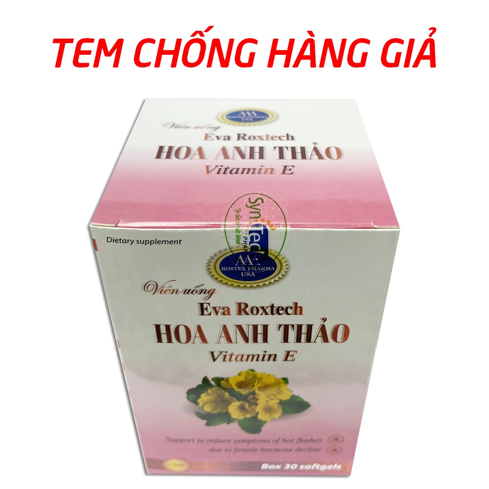 Viên Uống Beauty Roxtech Dầu hoa anh thảo, sữa ong chúa, dầu hoa hồng giúp đẹp da, tăng nội tiết tố nữ - 30 viên