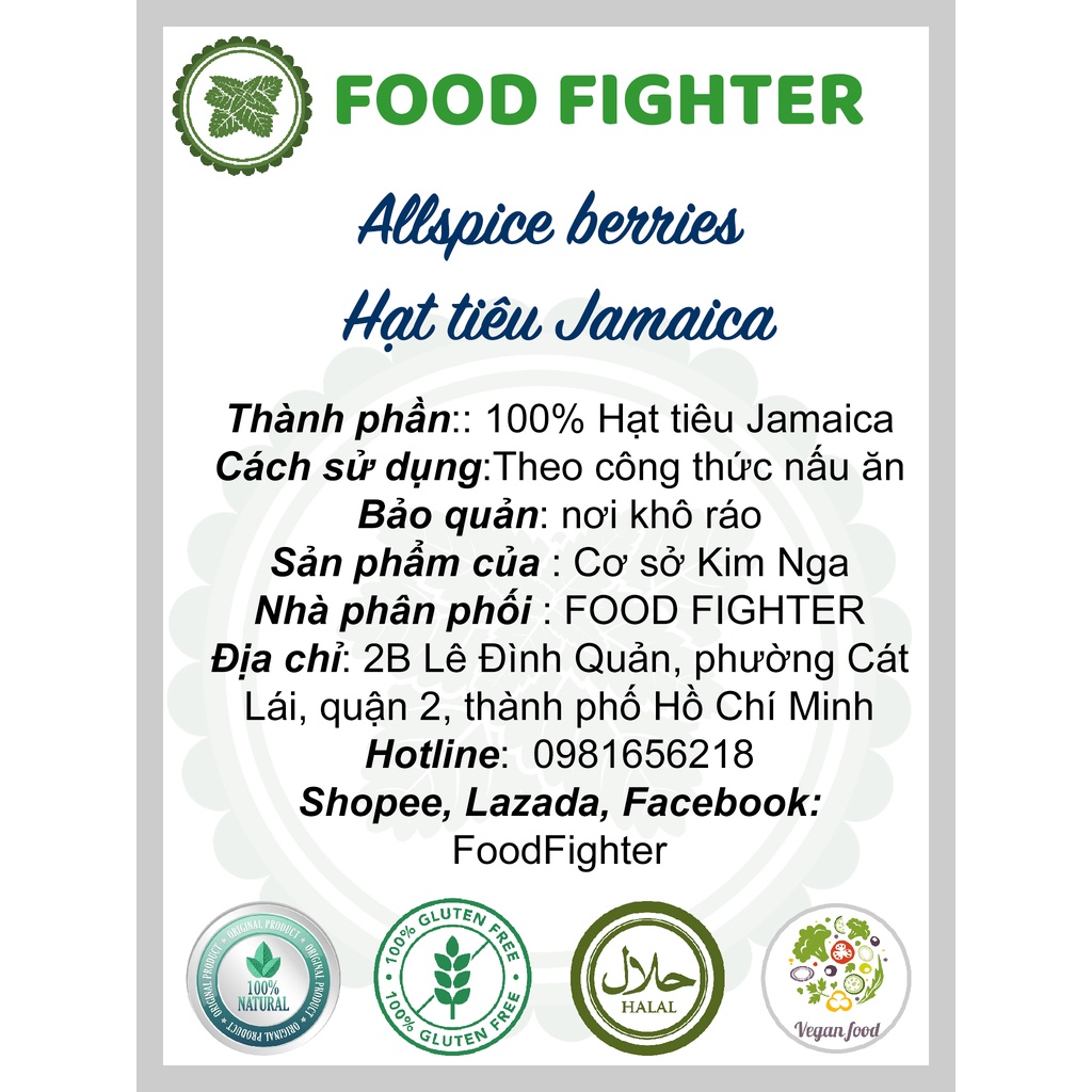 Hạt tiêu Jamaica thơm ngon - Allspice berries - Hũ 120 ml