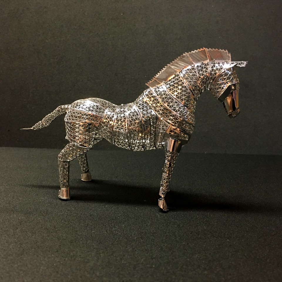 Mô Hình Lắp Ghép 3D Kim Loại Tự Ráp Ngựa Chiến - Chưa Lắp